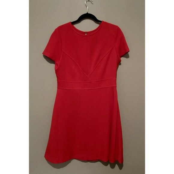Eliza J Red Short Sleeve Sheath Dress Women's 14 Work Dress Business Casual New - Picture 2 of 9
